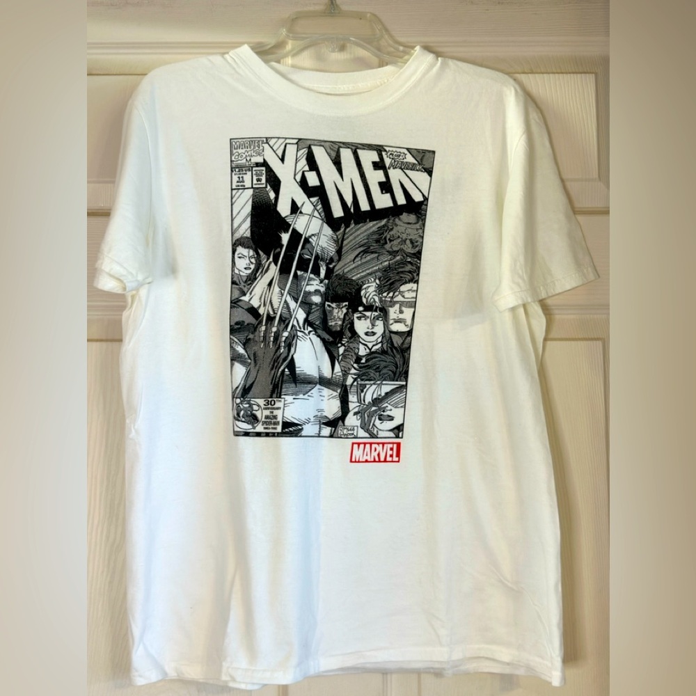 EUC Marvel White X-Men Graphic Short Sleeve Tee Size L